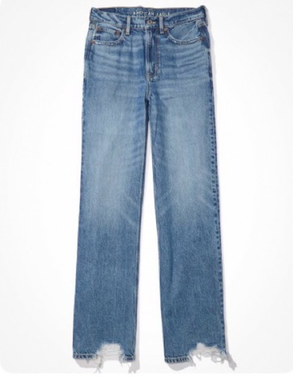 American Eagle Dreamy Drape Super High Waist Baggy Wide Leg Jeans Size  18 AE - Picture 5 of 5